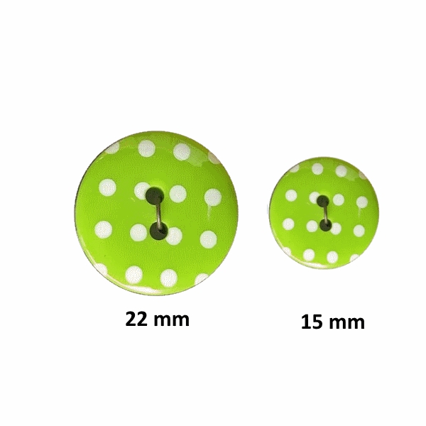Bouton Bombé Ancien Vert - Mercerie Vintage - Lot De 1 à 10 Pièces - Occasion