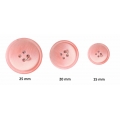 Bouton confection 4 trous Rose