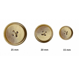 Bouton confection 4 trous Beige