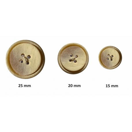 Bouton confection 4 trous Beige