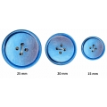 Bouton confection 4 trous Bleu Azur