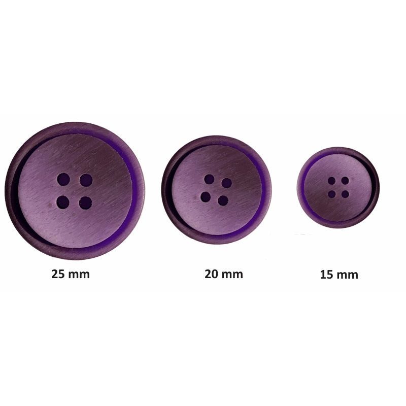 Bouton confection 4 trous Violet - Intermercerie