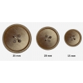 Bouton confection 4 trous Marron