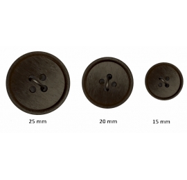 Bouton confection 4 trous Marron foncé