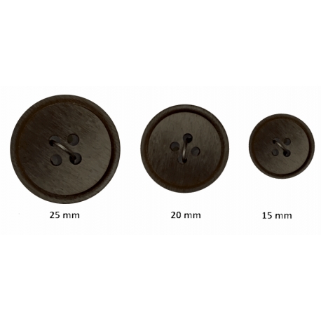 Bouton confection 4 trous Marron foncé