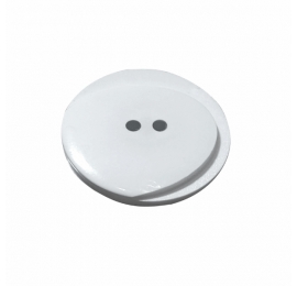 Bouton 2 trous Blanc 27 mm