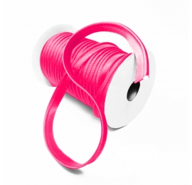 Biais passepoil satin fluo fuschia