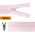 Fermeture invisible 22 cm rose pale