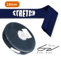 Biais uni stretch elastique marine