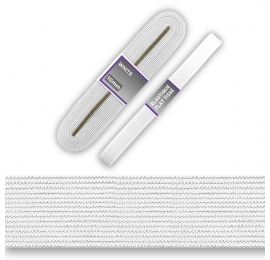 Tresse élastique Plate Blanche WERKA PRO - 10 Mètres, 8 Mm De Large, Pour Couture, Bricolage Et Jardinage