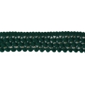 Galon pompons 3 rangs Vert bouteille