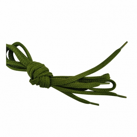 Lacets de sport rond de 60 à 210 cm Vert olive