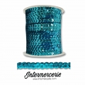 Ruban sequins bleu turquoise