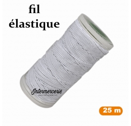 Fil à coudre élastique Blanc