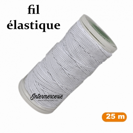 Fil à coudre élastique Blanc