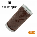 Fil à coudre élastique Marron