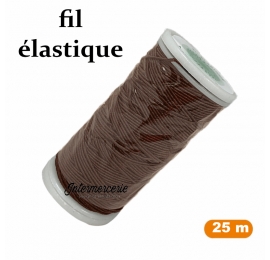 Fil à coudre élastique Marron