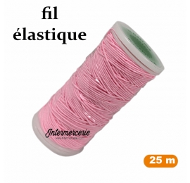 Fil à coudre élastique Rose