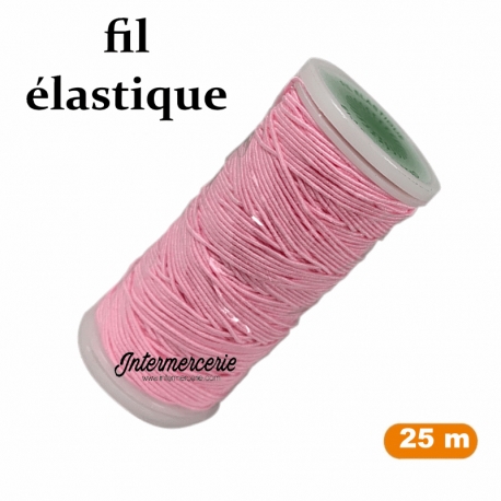 Fil à coudre élastique Rose