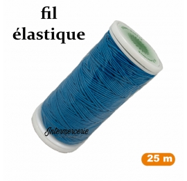 Fil à coudre élastique Bleu turquoise