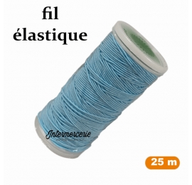 Fil à coudre élastique Bleu candy