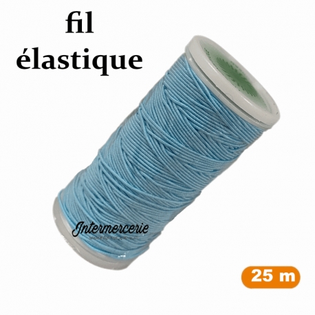 Fil à coudre élastique Bleu candy