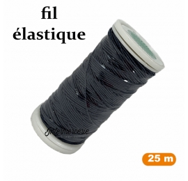 Fil à coudre élastique Gris foncé