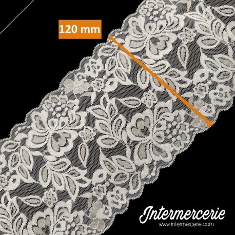 Dentelle nylon 120 mm Ecru