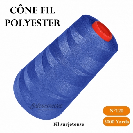 Cône 3000 yards 27 Bleu Bugatti