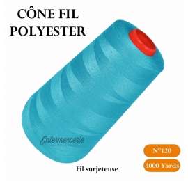 Cône 3000 yards 547 Bleu lagune