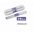Elastique plat rigide 10 mm blanc