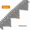 Galon argenté 4cm