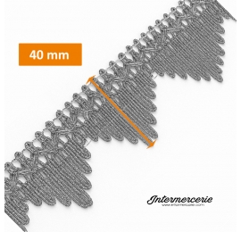 Galon lurex argenté 4cm