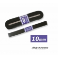 Elastique plat rigide 10 mm noir