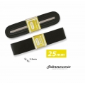 Elastique plat rigide 25 mm noir