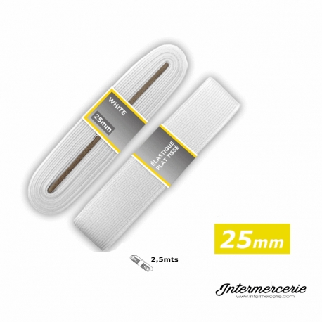 Elastique 25 mm blc