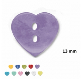 Bouton enfant layette Coeur Parme