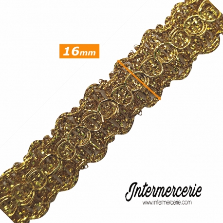 Galon doré 1,6 cm