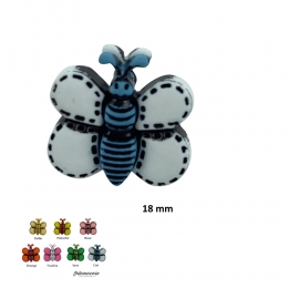 Bouton layette Papillon Ciel
