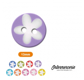 Bouton Petite fleur Mauve