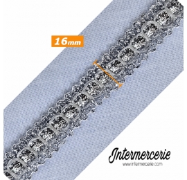 Galon argenté 1,6 cm