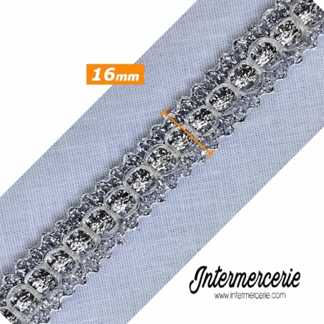 Galon argenté 1,6 cm