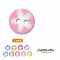 Bouton Petite fleur Rose layette