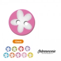 Bouton Petite fleur Rose Fuchsia