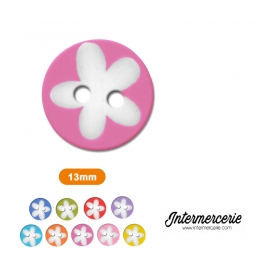 Bouton Petite fleur Rose Fuchsia