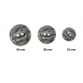 Bouton de couture à 2 trous Marbré Gris cosmique