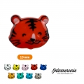 Bouton chat souriant Rouge