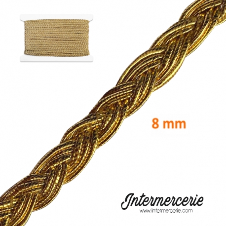 Galon lurex Or 8 mm