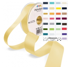Ruban satin jaune pâle