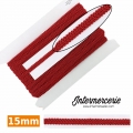 Galon épis 15 mm rouge